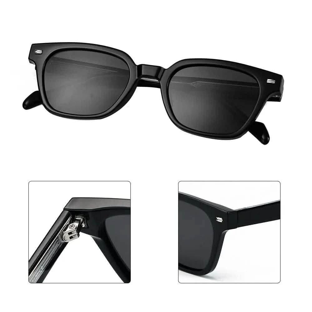 Sunglass Shape for Round Face | Stylish Polarized Women's TR Frame Plate Legs | UV Protection Square Sunshade Glasses