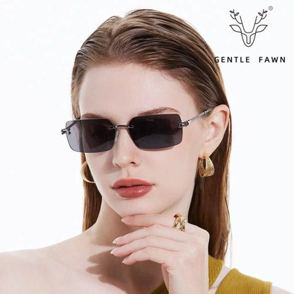 Small Sunglasses for Women | Fashion Metal Frame Sunshade Glasses | Trendy Men's Sunglasses